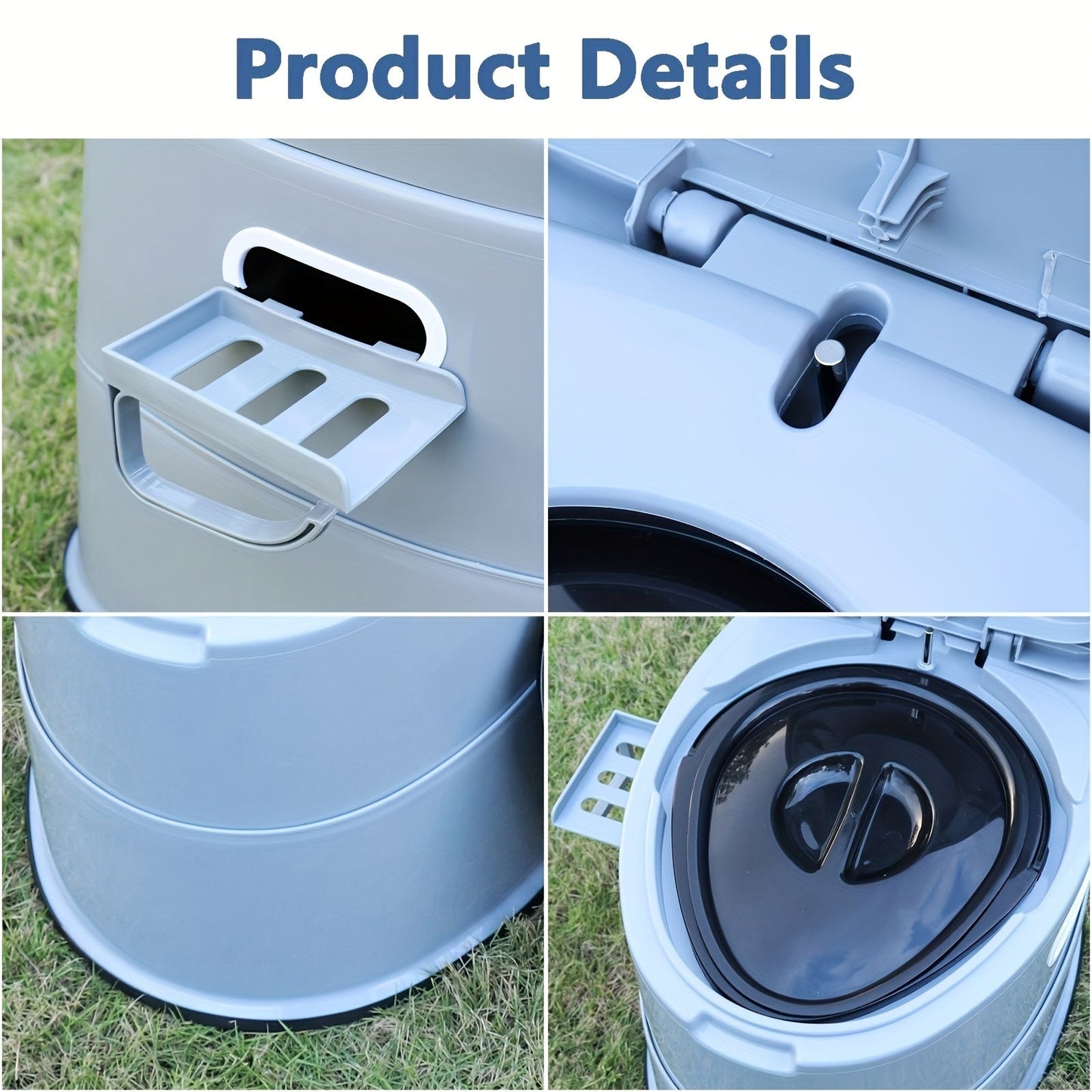 Compact Deluxe Portable Toilet for Camping & Travel