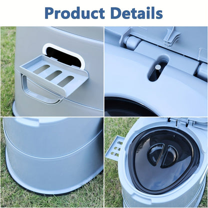 Compact Deluxe Portable Toilet for Camping & Travel