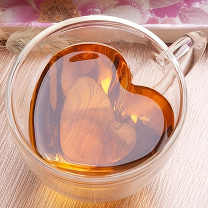 Heart Couple Cup Insulated Glass Mug