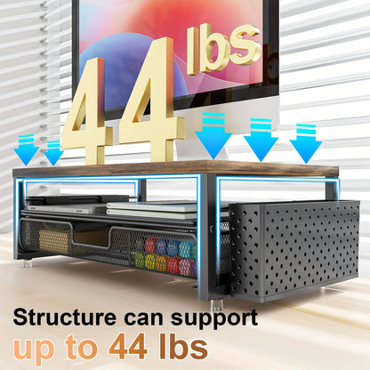 Monitor Stand Metal with Drawer & Holder (2-Tier)