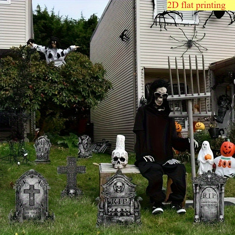 Halloween Tombstone Decoration Set of 6