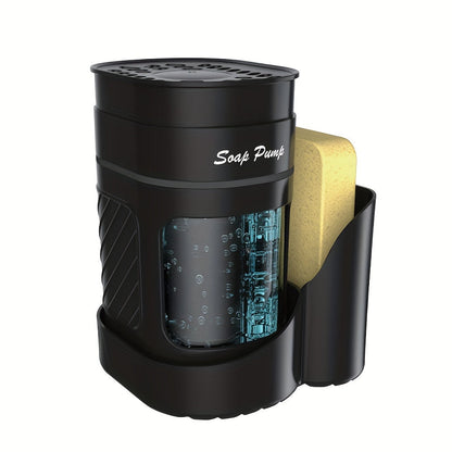 Oval Soap Dispenser with Sponge Holder