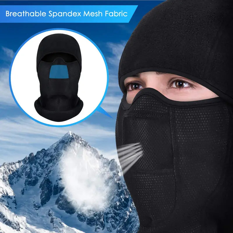 Thermal Fleece Balaclava Face Mask - Windproof and Breathable