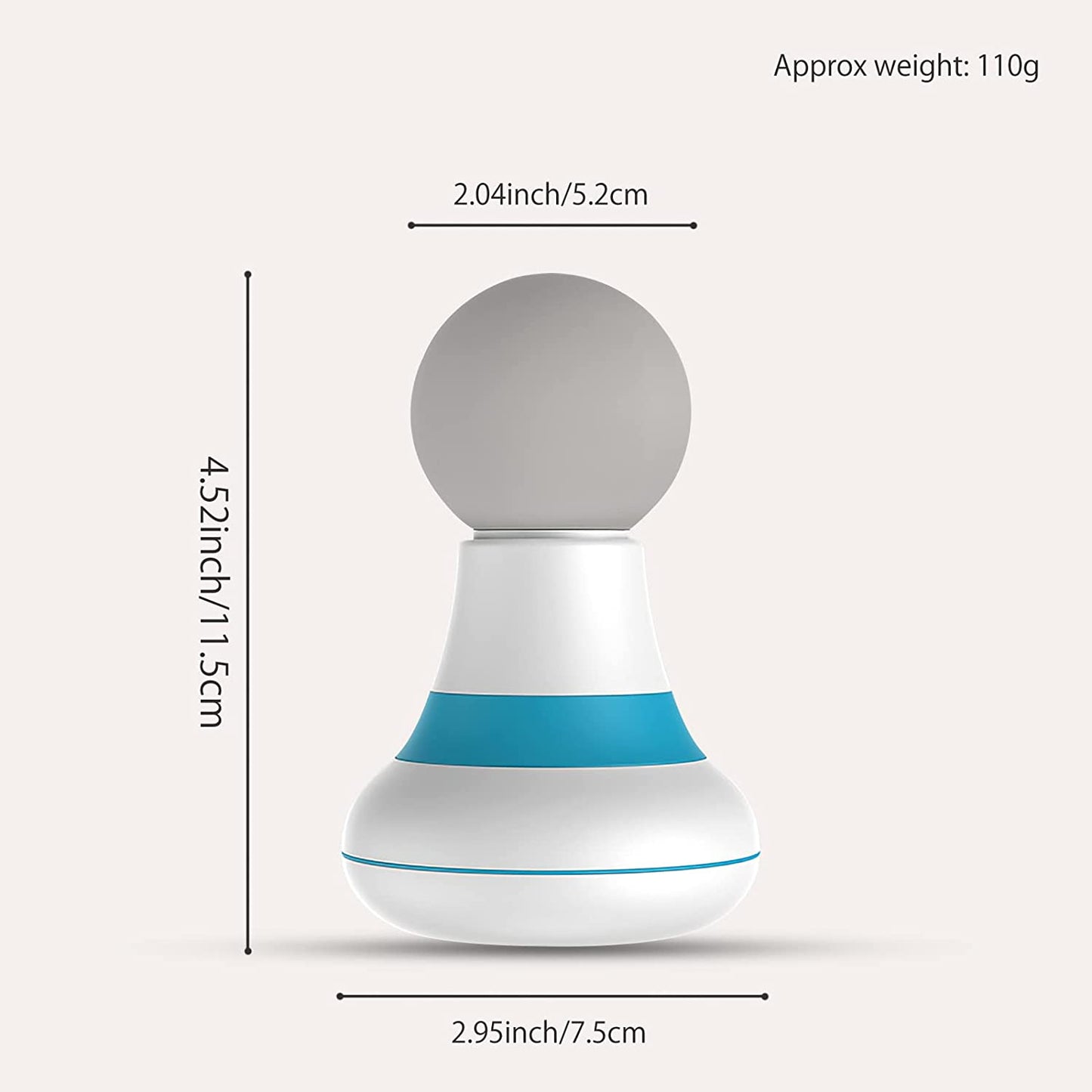 Professional Handheld Massager Wand – Powerful 6-Mode(White)