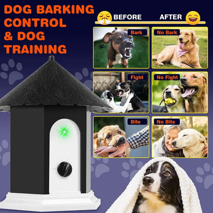 Outdoor Waterproof 2-in-1 Ultrasonic Dog Barking Control & Dog Training Tool