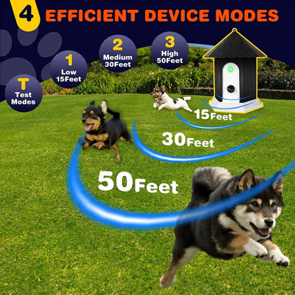 Outdoor Waterproof 2-in-1 Ultrasonic Dog Barking Control & Dog Training Tool