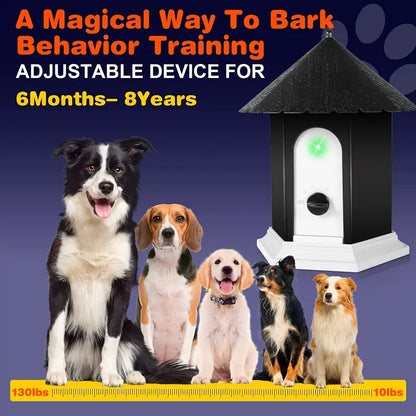 Outdoor Waterproof 2-in-1 Ultrasonic Dog Barking Control & Dog Training Tool