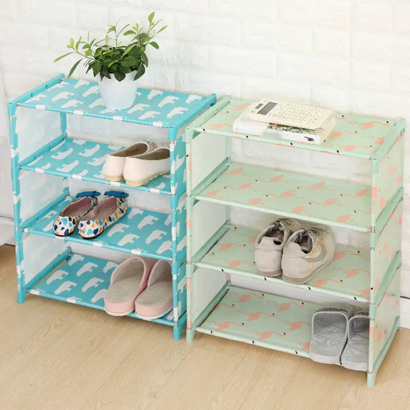 Simplify your life with this Non-Woven Dustproof Shoe Rack
