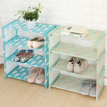 Simplify your life with this Non-Woven Dustproof Shoe Rack