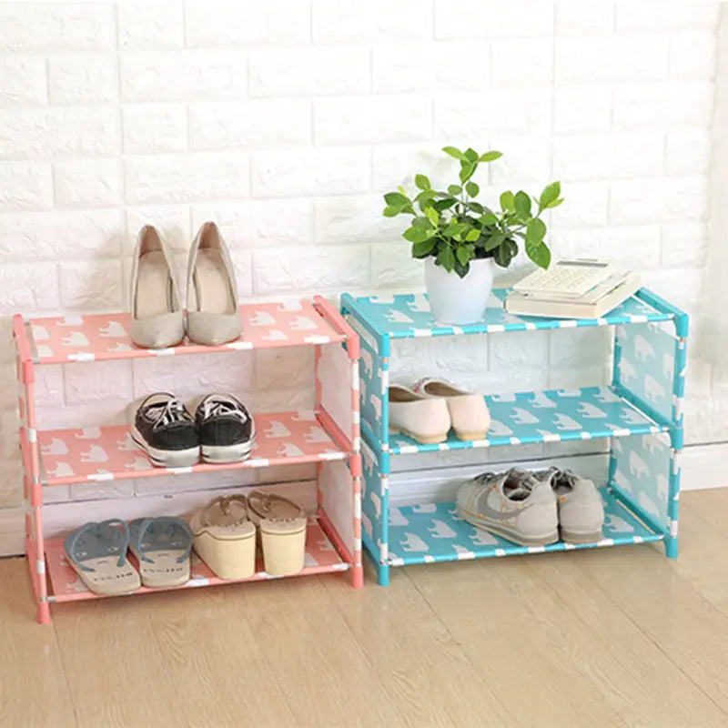 Simplify your life with this Non-Woven Dustproof Shoe Rack