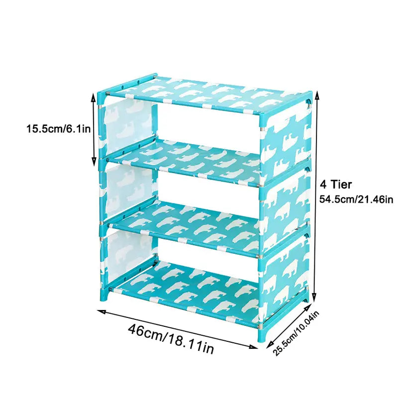 Simplify your life with this Non-Woven Dustproof Shoe Rack