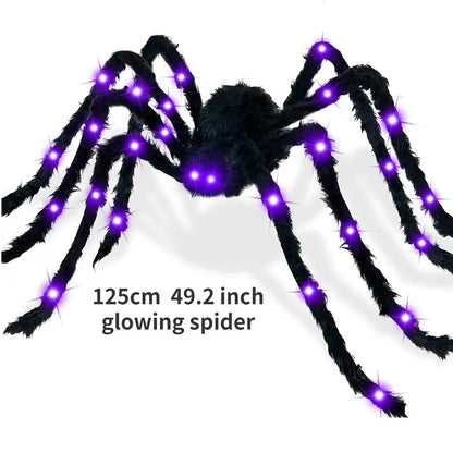 Glowing Arachnid: A Spooky Halloween Spider