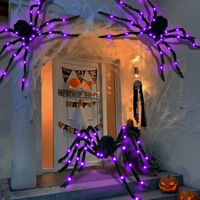 Glowing Arachnid: A Spooky Halloween Spider