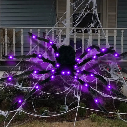 Glowing Arachnid: A Spooky Halloween Spider