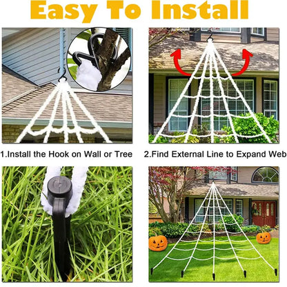 Glowing Arachnid: A Spooky Halloween Spider