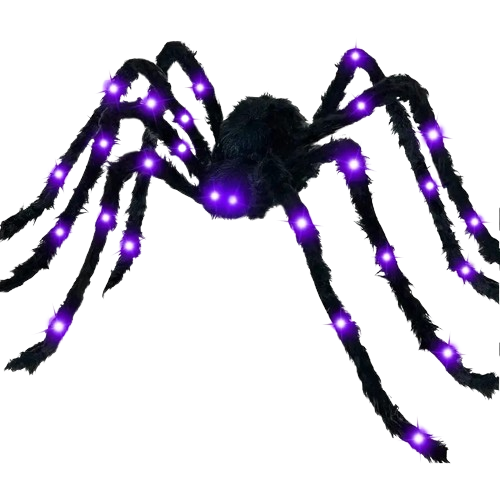 Glowing Arachnid: A Spooky Halloween Spider