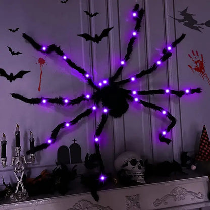 Glowing Arachnid: A Spooky Halloween Spider