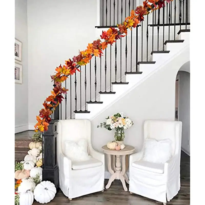 Autumn Maple Leaf Hanging Vine Garland