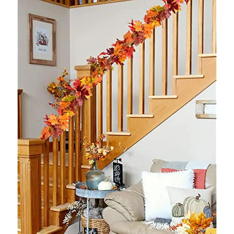 Autumn Maple Leaf Hanging Vine Garland