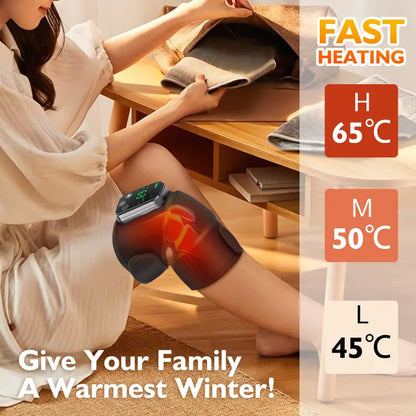Cordless Knee & Shoulder Massager with Soothing Heat Therapy