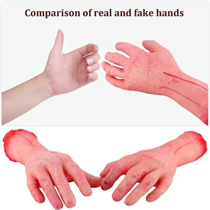 Gruesome Halloween Prop: Bloody Severed Human Arms