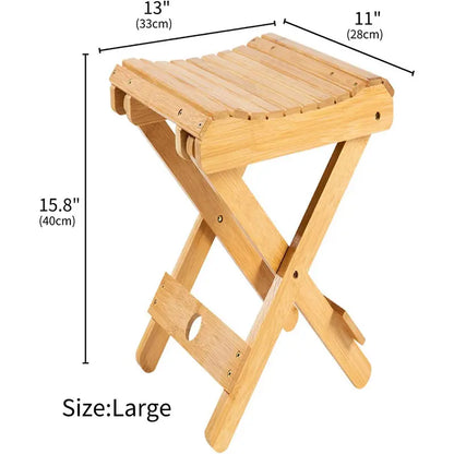 Step Up the Eco-Friendly Way with Our Bamboo Folding Bench