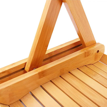Step Up the Eco-Friendly Way with Our Bamboo Folding Bench