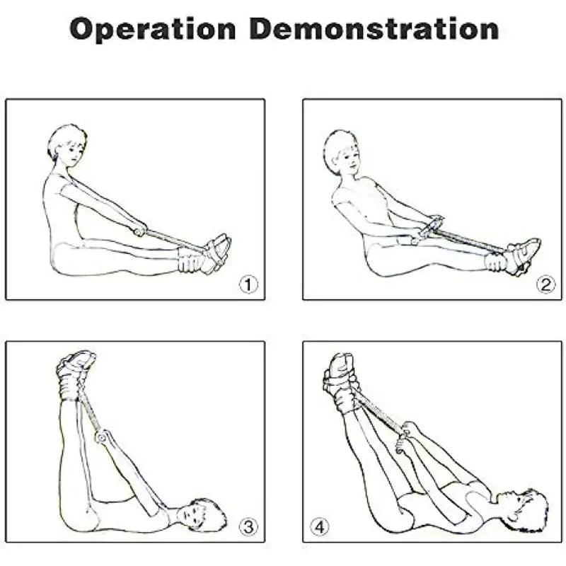 Elastic Sit Up Equipment with Dual Spring Tension Foot Pedal