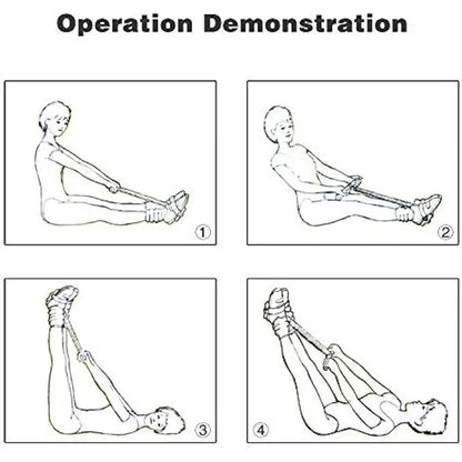 Elastic Sit Up Equipment with Dual Spring Tension Foot Pedal