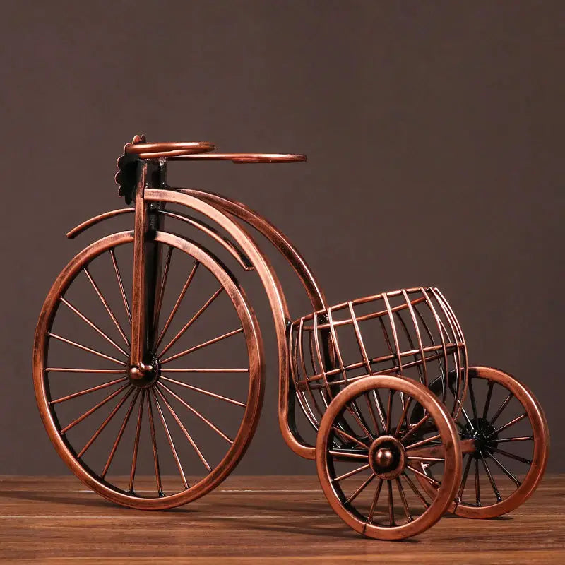 European-Style Vintage Carriage Wine Rack