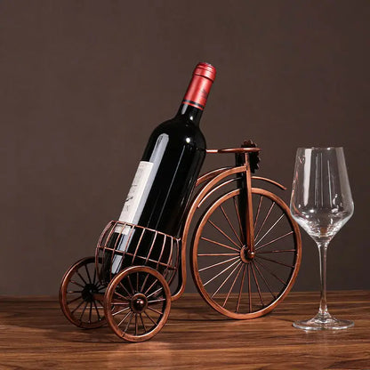 European-Style Vintage Carriage Wine Rack