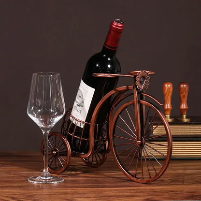 European-Style Vintage Carriage Wine Rack