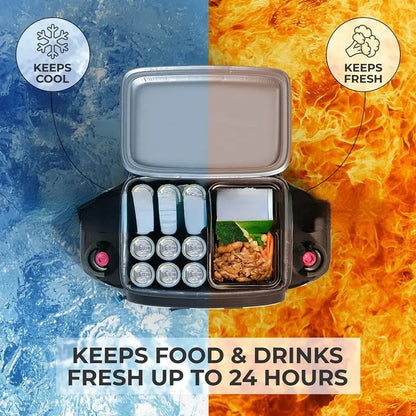 Large Capacity Waterproof Picnic Backpack - Grey