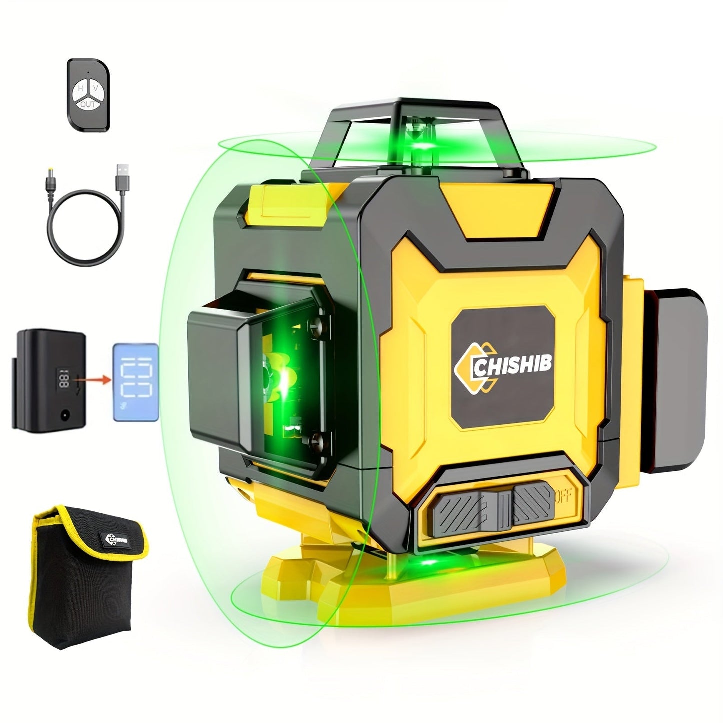 Laser Level with Remote Control (16-Line Green)