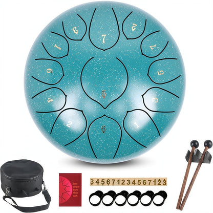 13-Note Steel Tongue Drum with Bag Set