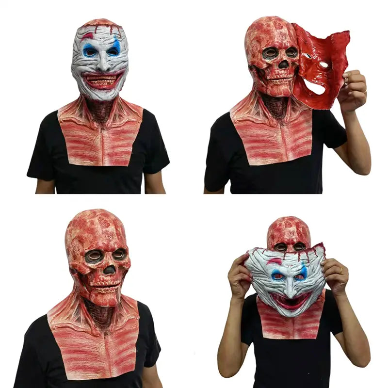 The Gore-Fusion: Halloween Double-Layer Ripped Mask