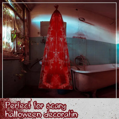 Chilling Halloween Decor: Bloody Body Bag Extravaganza