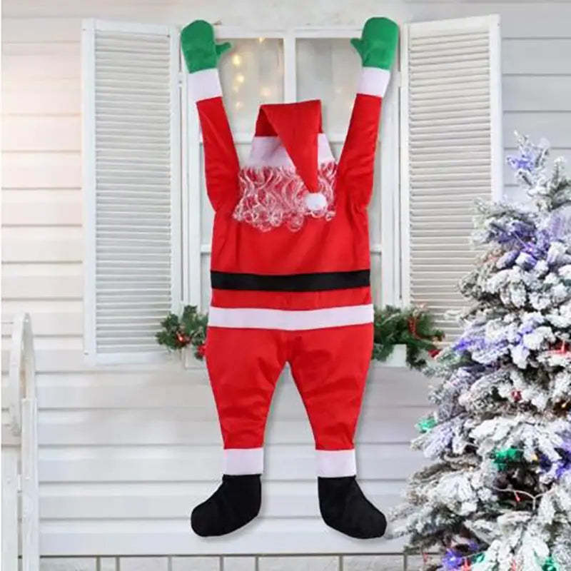 Jolly Giant: Oversized Hanging Santa Claus for Festive Delight