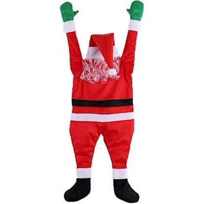 Jolly Giant: Oversized Hanging Santa Claus for Festive Delight