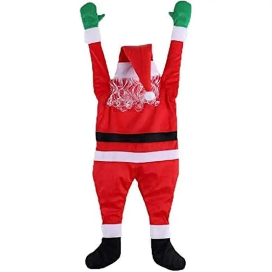Jolly Giant: Oversized Hanging Santa Claus for Festive Delight