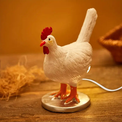 Lifelike Chicken Egg Lamp - 3D LED Night Light with USB Power