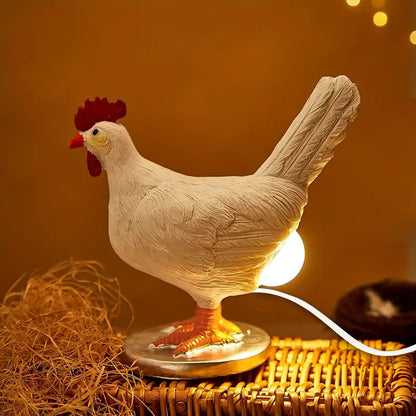 Lifelike Chicken Egg Lamp - 3D LED Night Light with USB Power