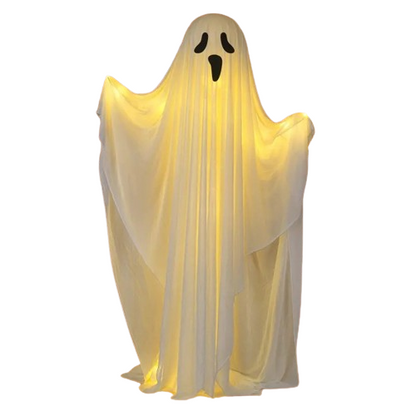 Ghoulish Glow: Battery-Operated Halloween Ghost Decor