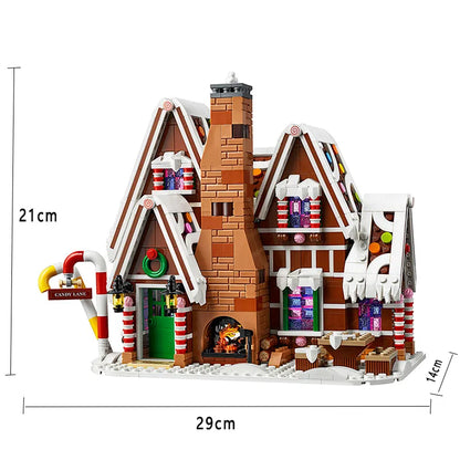 Santa Claus Gingerbread House Building Blocks