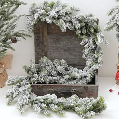 Winter Wonderland: Snow-Flocked Artificial Christmas Trees