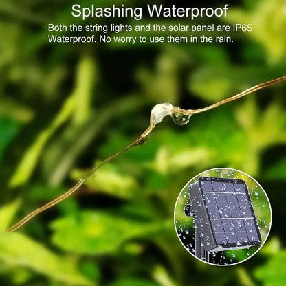 Solar String Lights - 1-Pack Copper Wire Fairy Lights