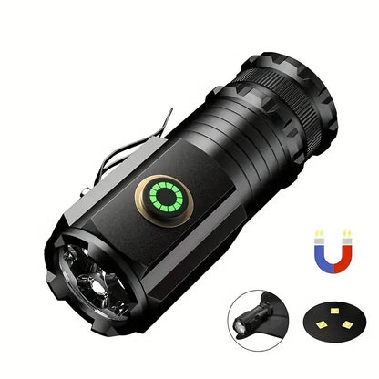 2000LM USB Rechargeable LED Flashlight - 5 Modes, Waterproof, Lightweight