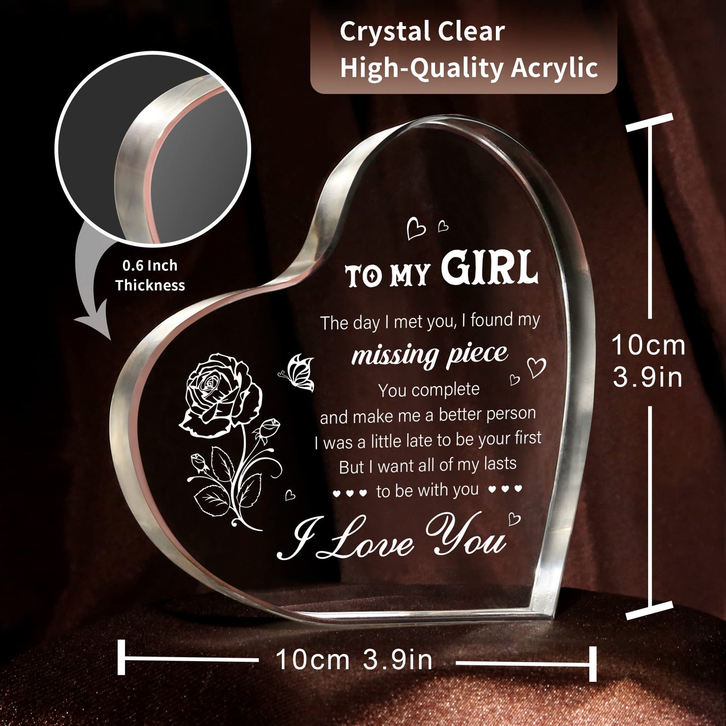 Heart-Shaped Acrylic Keepsake