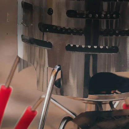 Camping Mini Heating Stove - Stainless Steel Grill Stove