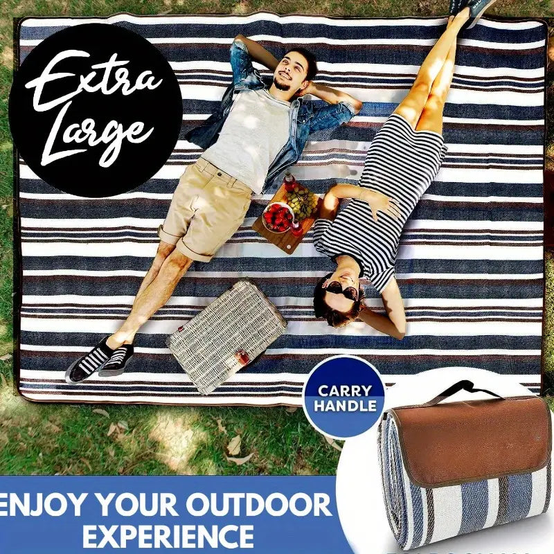 Premium Dual-Layer Picnic Blanket - Water-Resistant Outdoor Handy Mat